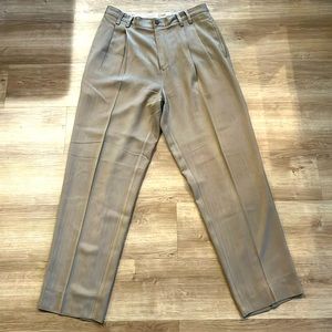 Tommy Bahama tan pleated slacks trousers